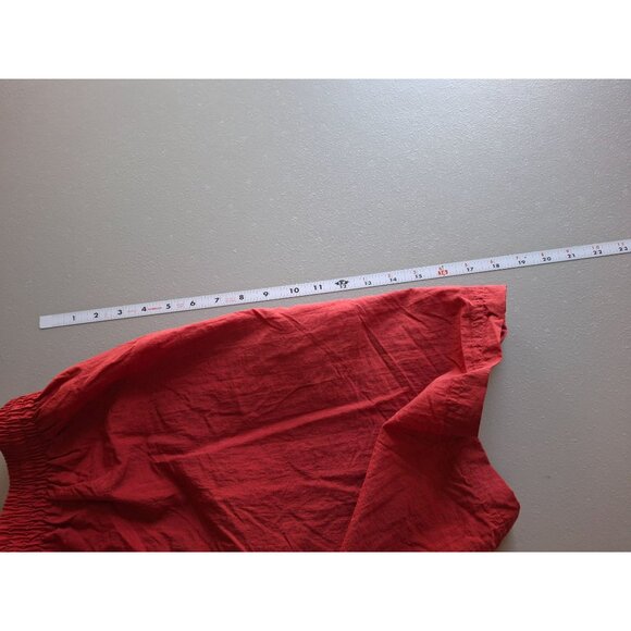 Caribbean Blues Red Swim Trunks Mens Extra Large Mesh Lining Elastic Waist - Picture 8 of 8